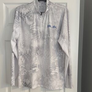 Huk Men's Long Sleeve Performance 1/4 zip Fishing Shirt